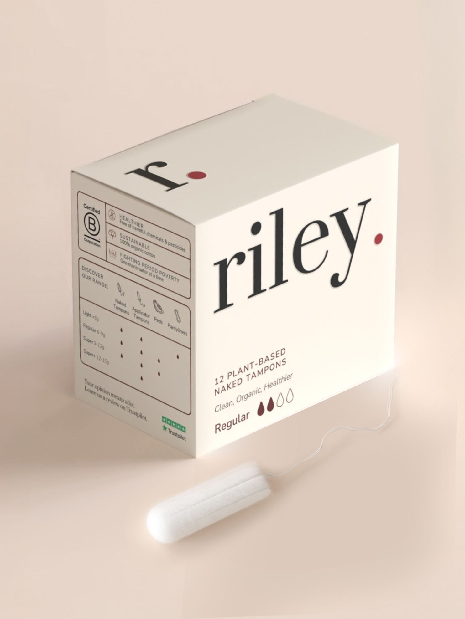 Organic Cotton Naked Tampons