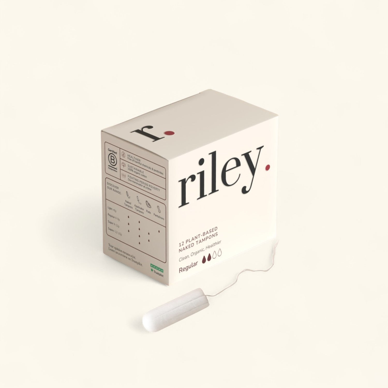 Organic Cotton Naked Tampons